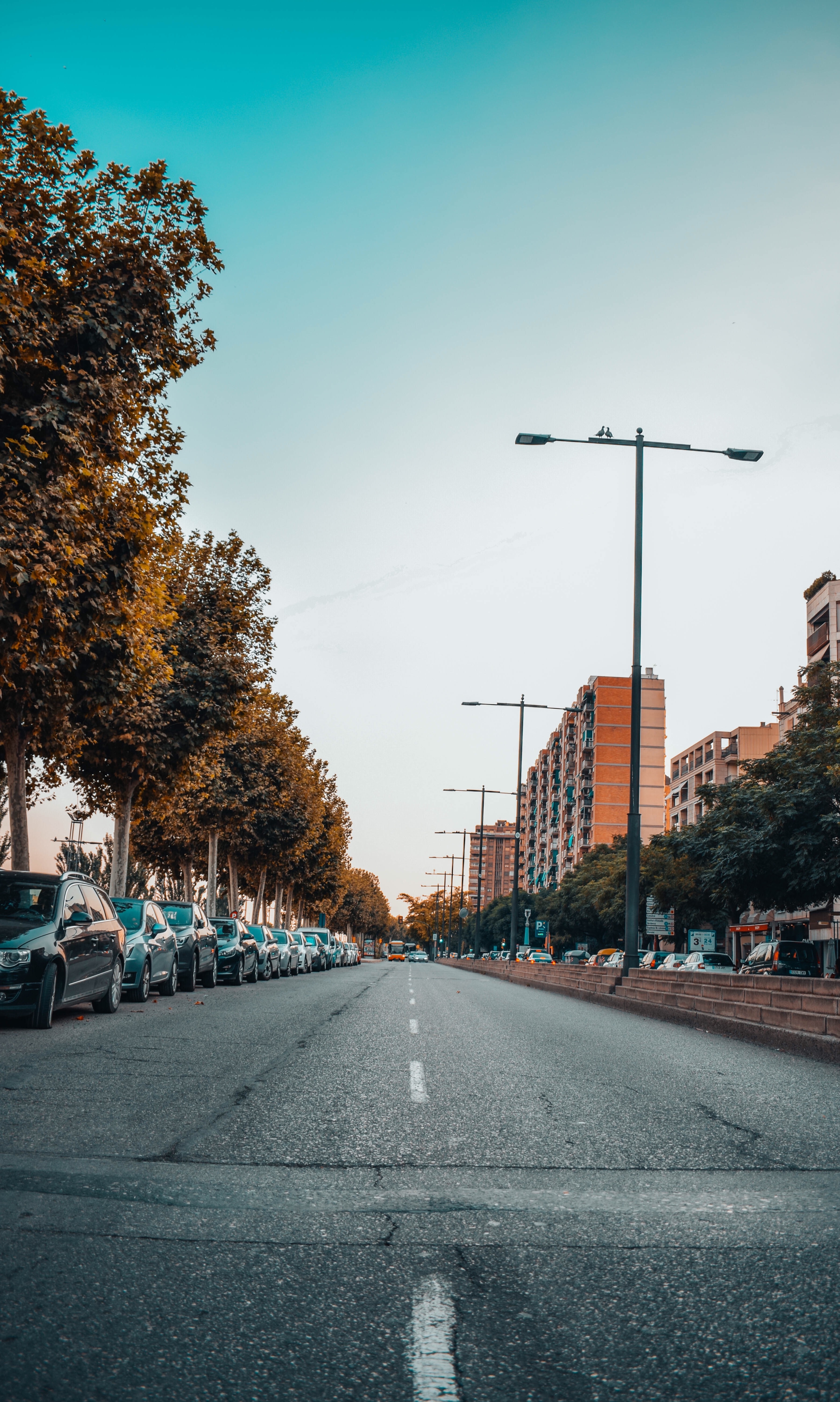 Driving test on the open roads in Spain